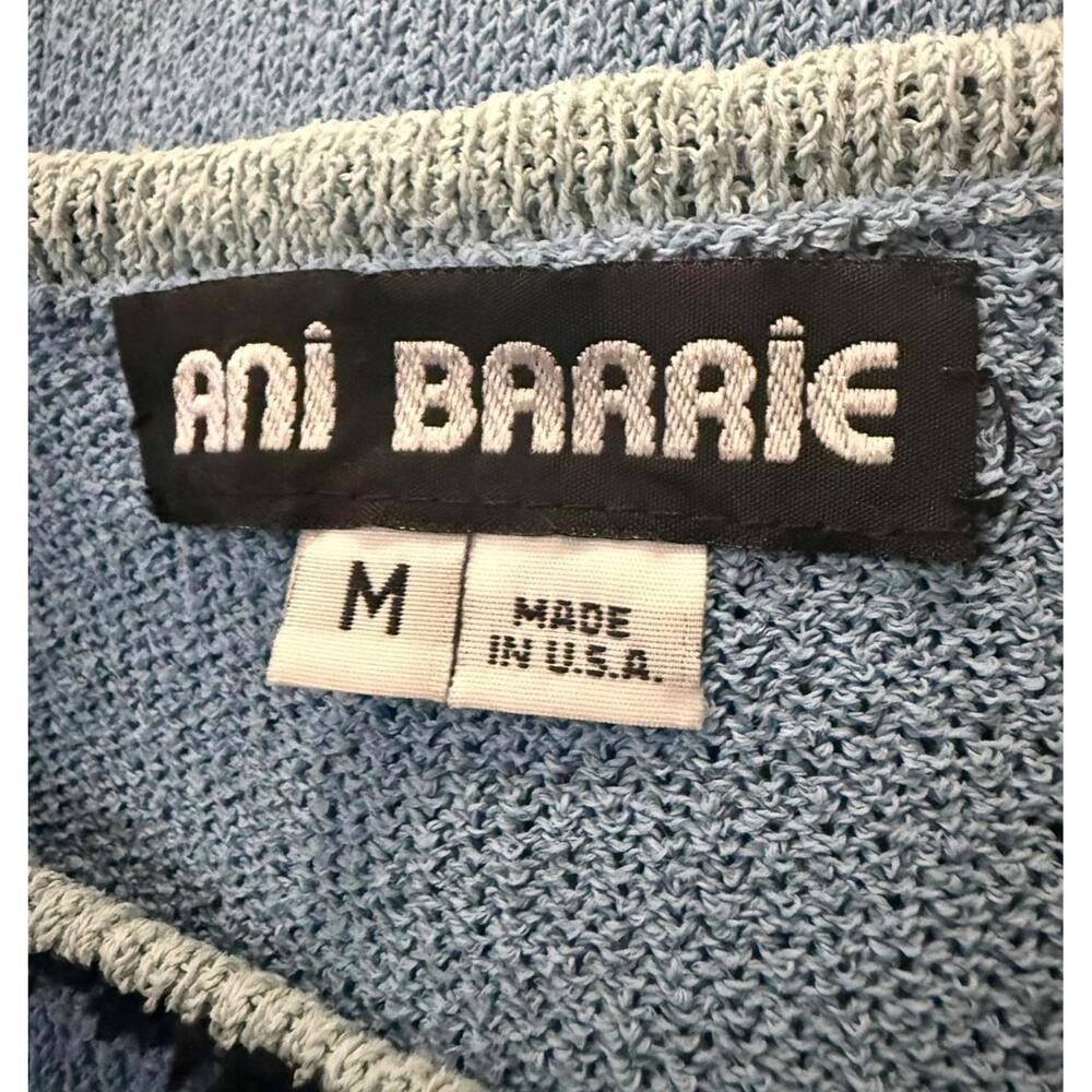 Ani Barrie elbow length blue knit - Picture 4 of 6
